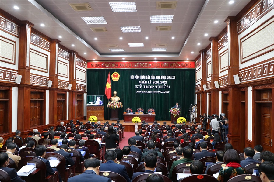 Khai mạc trọng thể kỳ họp thứ 21, HĐND tỉnh Ninh Bình khóa XIV, nhiệm kỳ 2016-2021