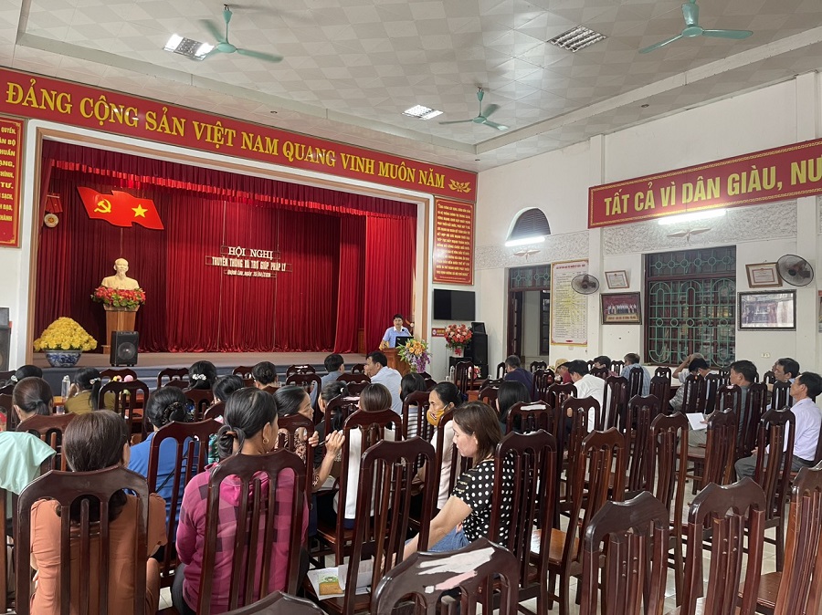 Hội nghị  truyền thông và trợ giúp pháp lý tại xã 02 Thanh Lạc và Quỳnh Lưu, huyện Nho Quan