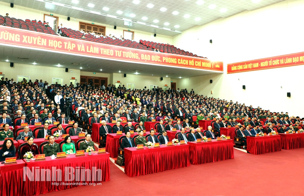 Khai mạc Đại hội đại biểu Đảng bộ tỉnh Ninh Bình lần thứ XXII nhiệm kỳ 2020-2025
