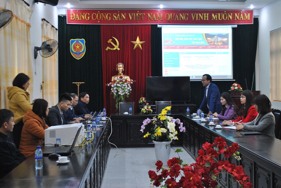 Kết nối, tích hợp Trang thông tin điện tử phổ biến, giáo dục pháp luật tỉnh Ninh Bình với ứng dụng“Công dân số” - bước tiến trong công tác phổ biên, giáo dục pháp luật