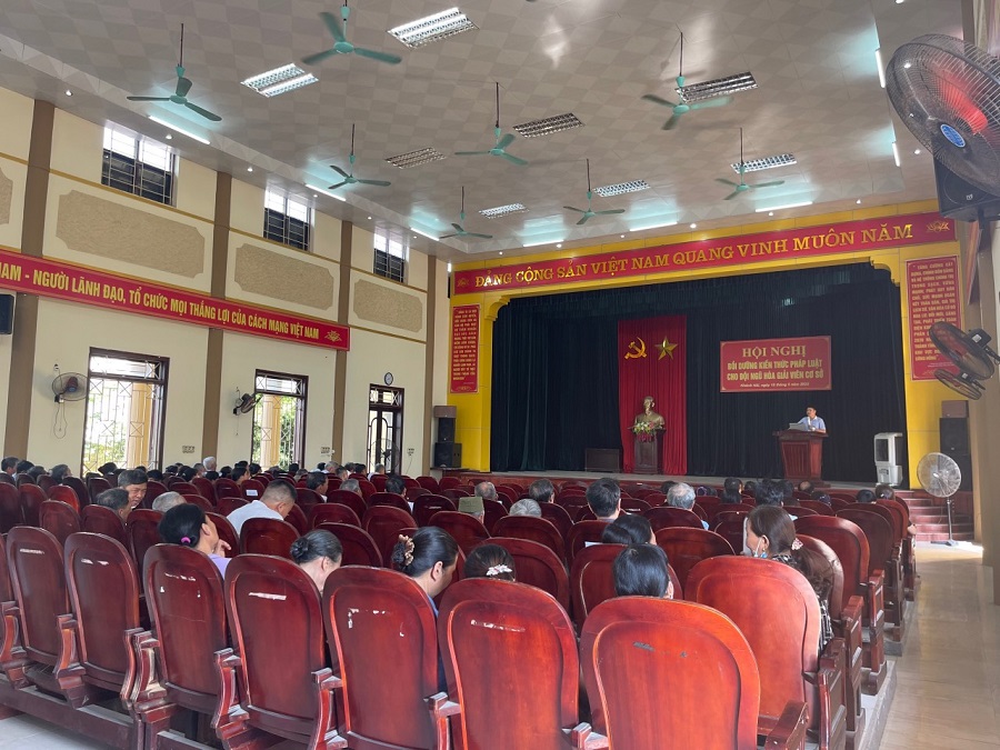 Hội nghị bồi dưỡng kiến thức pháp luật cho đội ngũ Hòa giải viên cơ sở tại các xã trên địa bàn huyện Yên Khánh