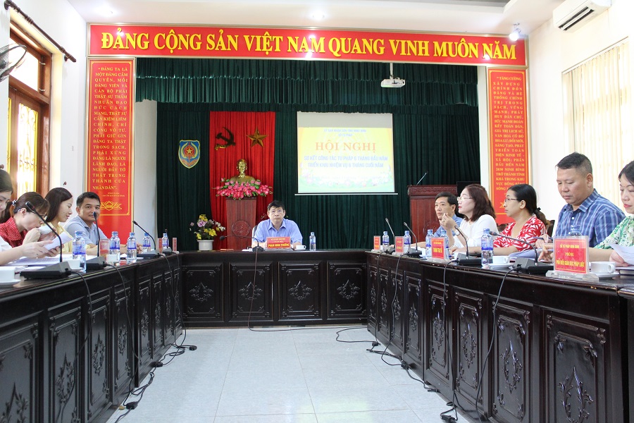 Ngành Tư pháp Ninh Bình tổ chức Hội nghị sơ kết công tác tư pháp 6 tháng đầu năm 2023, triển khai nhiệm vụ công tác tư pháp 6 tháng cuối năm 2023