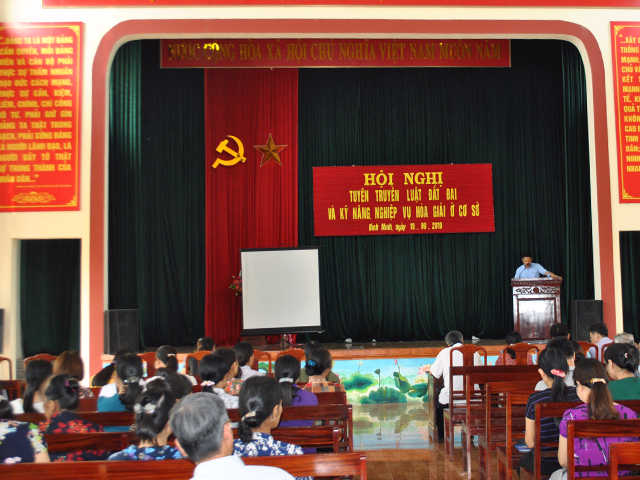 Tổ chức Hội nghị tập huấn kỹ năng, nghiệp vụ về hòa giải ở cơ sở cho đội ngũ hòa giải viên, tuyên truyền viên pháp luật trên địa bàn tỉnh Ninh Bình
